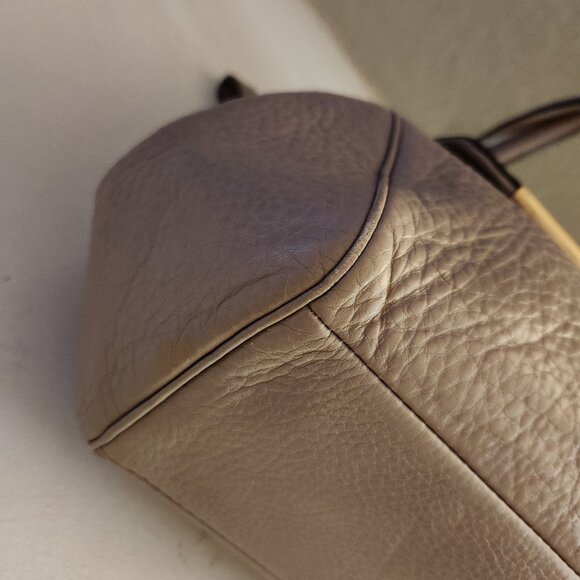 Euc Coach Madison Madeline Tan Leather Satchel Handbag Purse - Picture 13 of 14